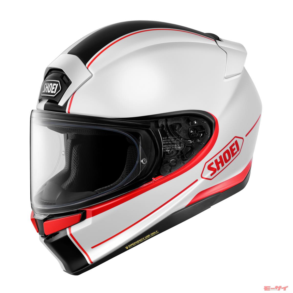 SHOEI フルフェイスヘルメット ホワイト/レッド SHOEI】話題のニューヘルメット「Z-9」に、ネオクラに似合う